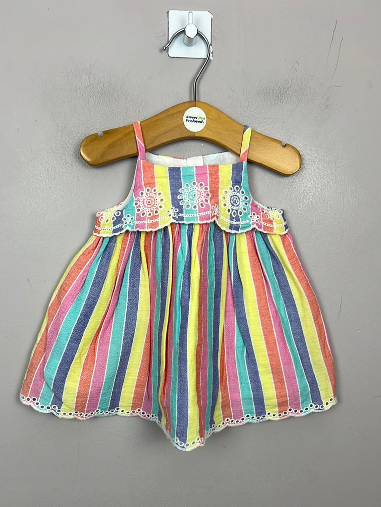 Preloved baby Gap stripe sun dress 0-3m