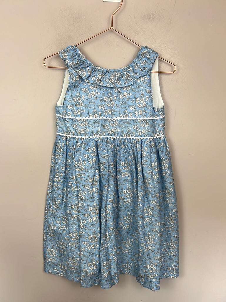 Lily Rose sky blue ric rac dress - Sweet Pea Preloved Clothes 