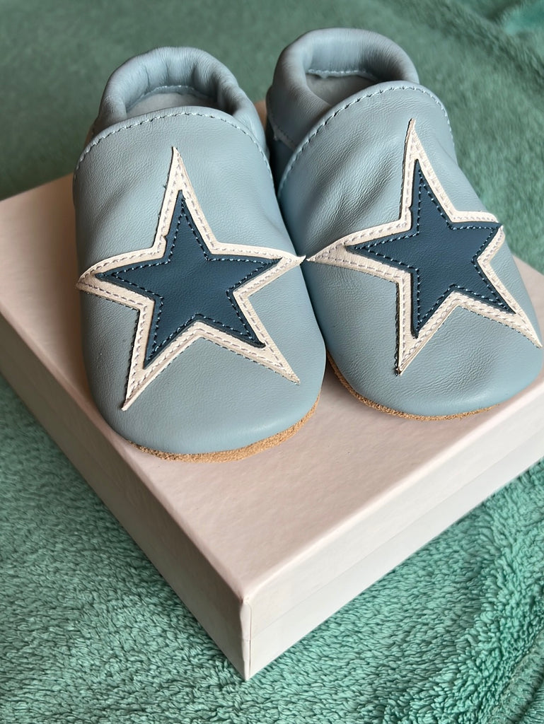 Gentle Cloud Leather Shoes - Blue Star