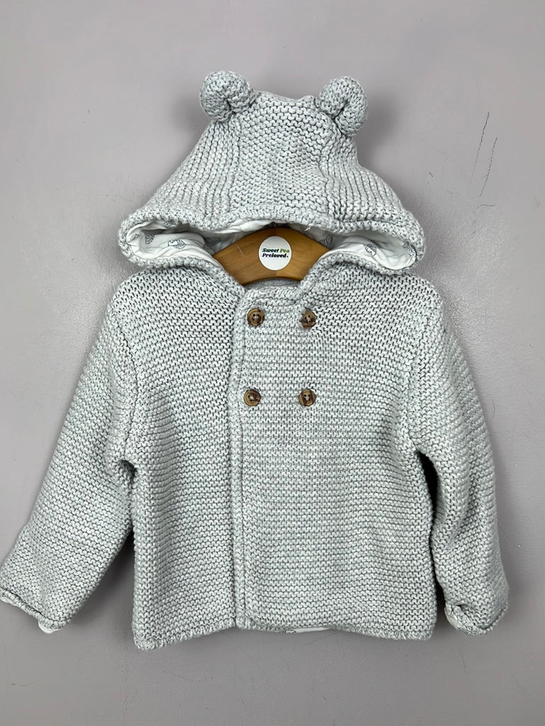 Second Hand Baby M&S grey coatigan 6-9m