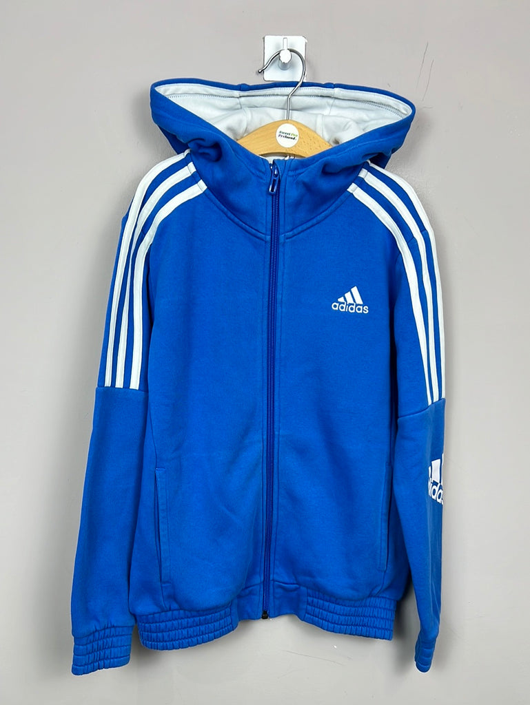 Second Hand Kids Adidas blue zip up hoodie 9-10y