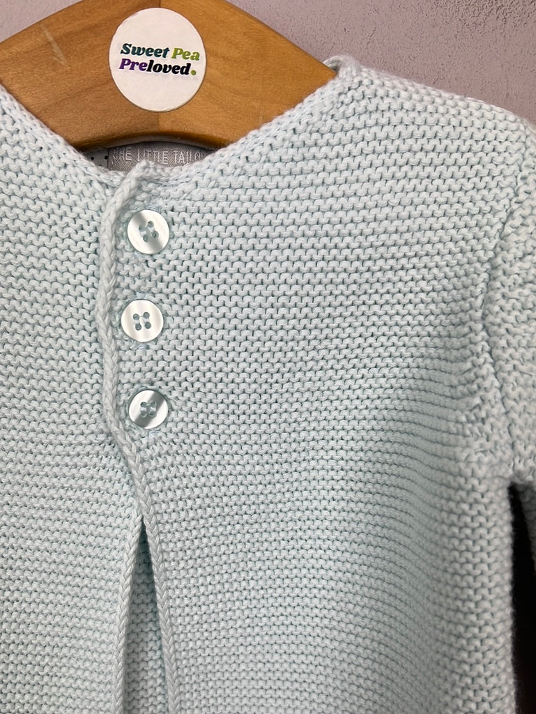 Pre Loved Baby Little Tailor Pale Aqua Cardigan 0-3m