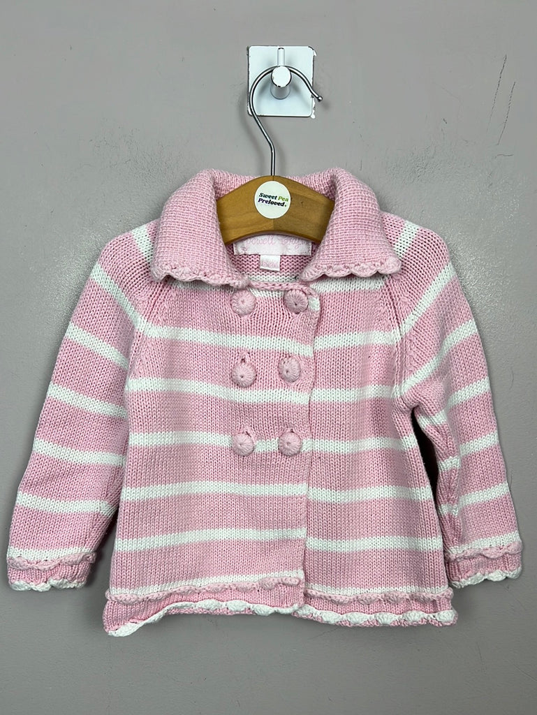 Second hand baby Powell Craft Pink Cardigan 6-12m