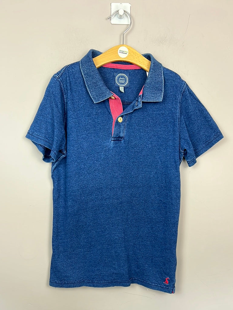Secondhand kids Joules denim look polo 9-10y