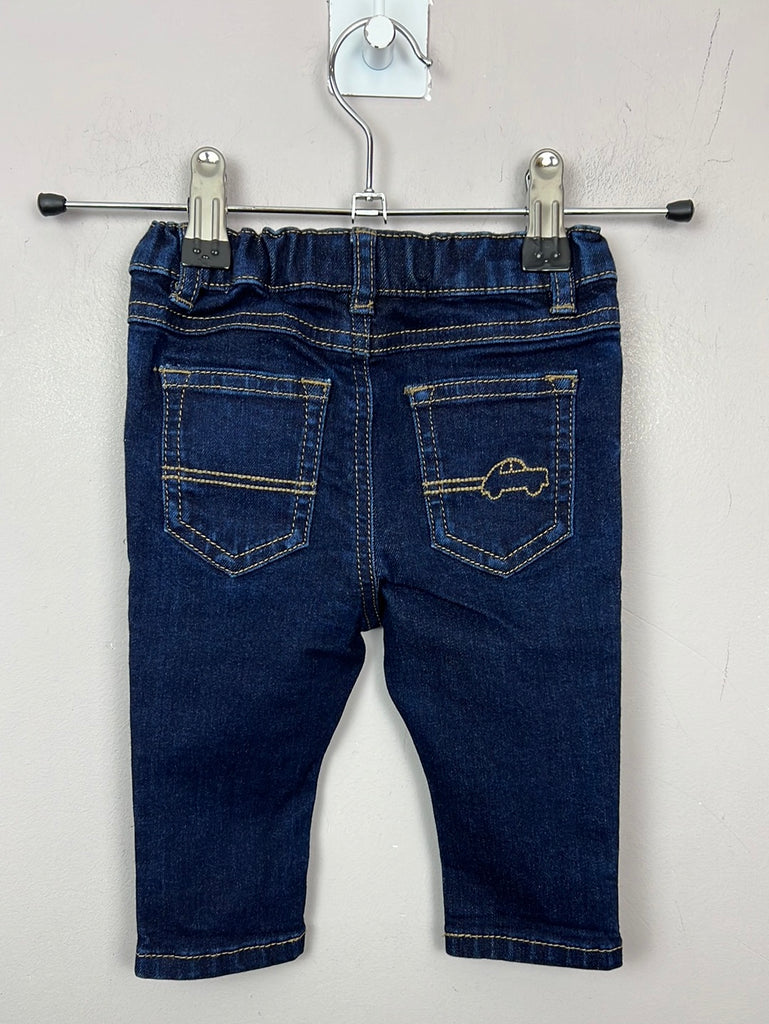 Next over-dyed jeans 3-6m