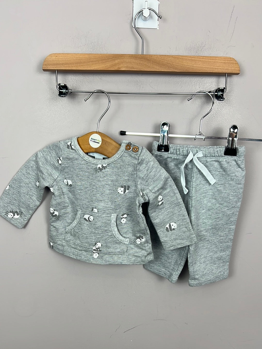 Newborn Little White Company Panda tracksuit – Sweet Pea Preloved