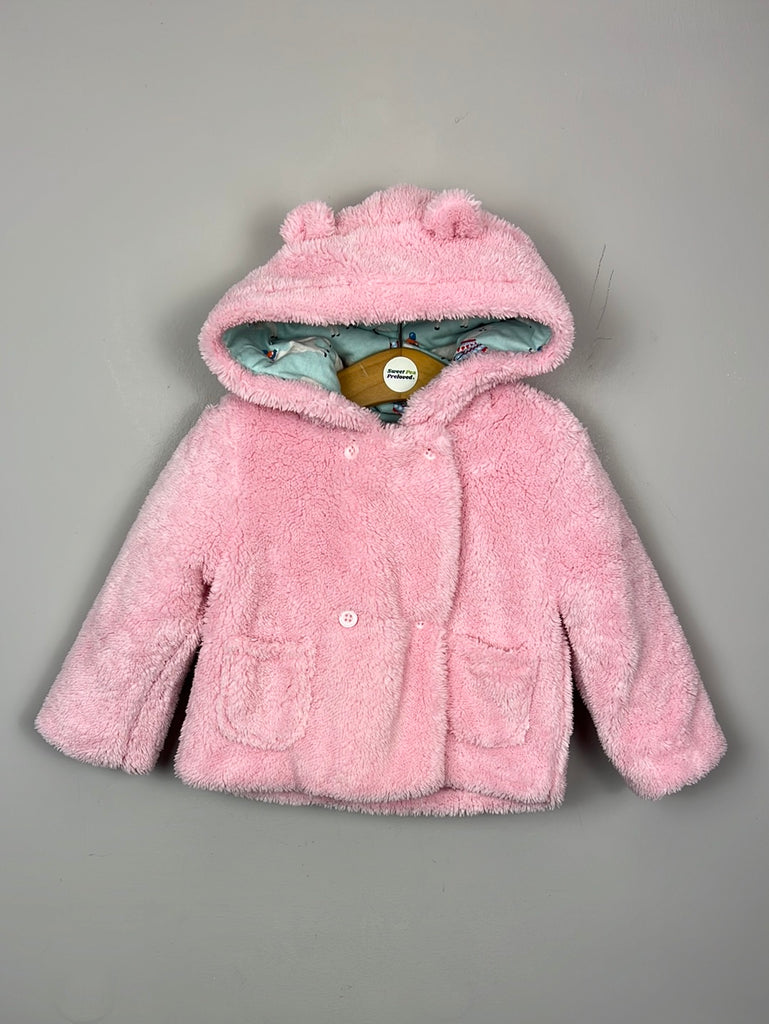 Pre Loved Baby Cath Kidston Pink Fleecy Jacket 3-6m