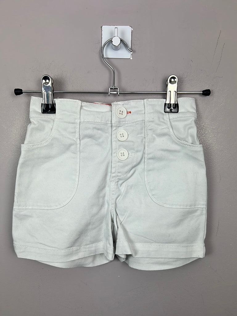 Mini Boden white pull on shorts 6y