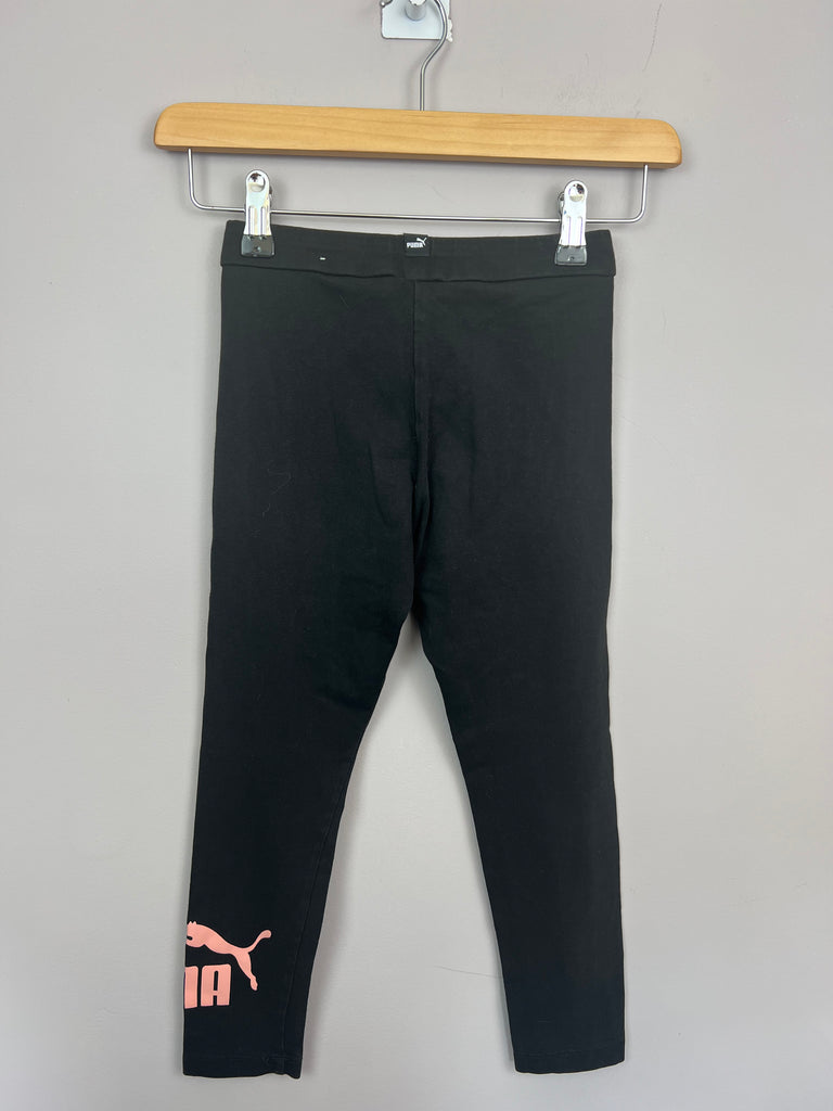 7-8y Puma black logo leggings - Sweet Pea Preloved Clothes