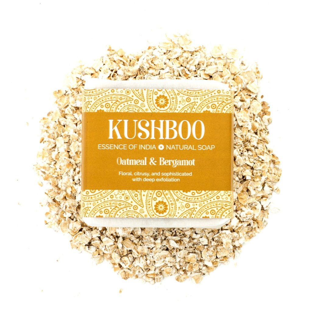 Kushboo Oatmeal and Bergamot Soap - Vegan - Natural- Uk