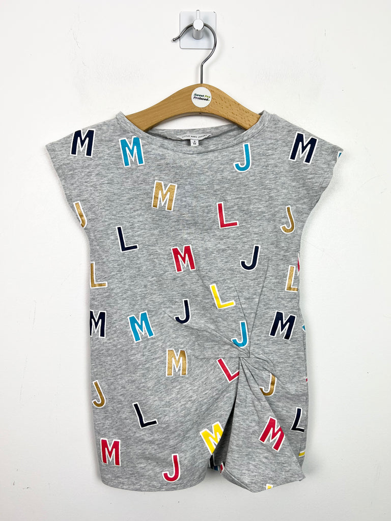 3y Little Marc Jacobs grey letters t-shirt - Sweet Pea Preloved Clothes