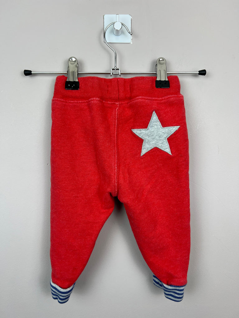 6-9m Boden red star joggers - Sweet Pea Preloved Clothes
