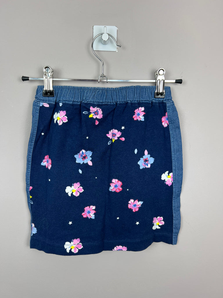 8y Joules navy floral jersey skirt - Sweet Pea Preloved Clothes