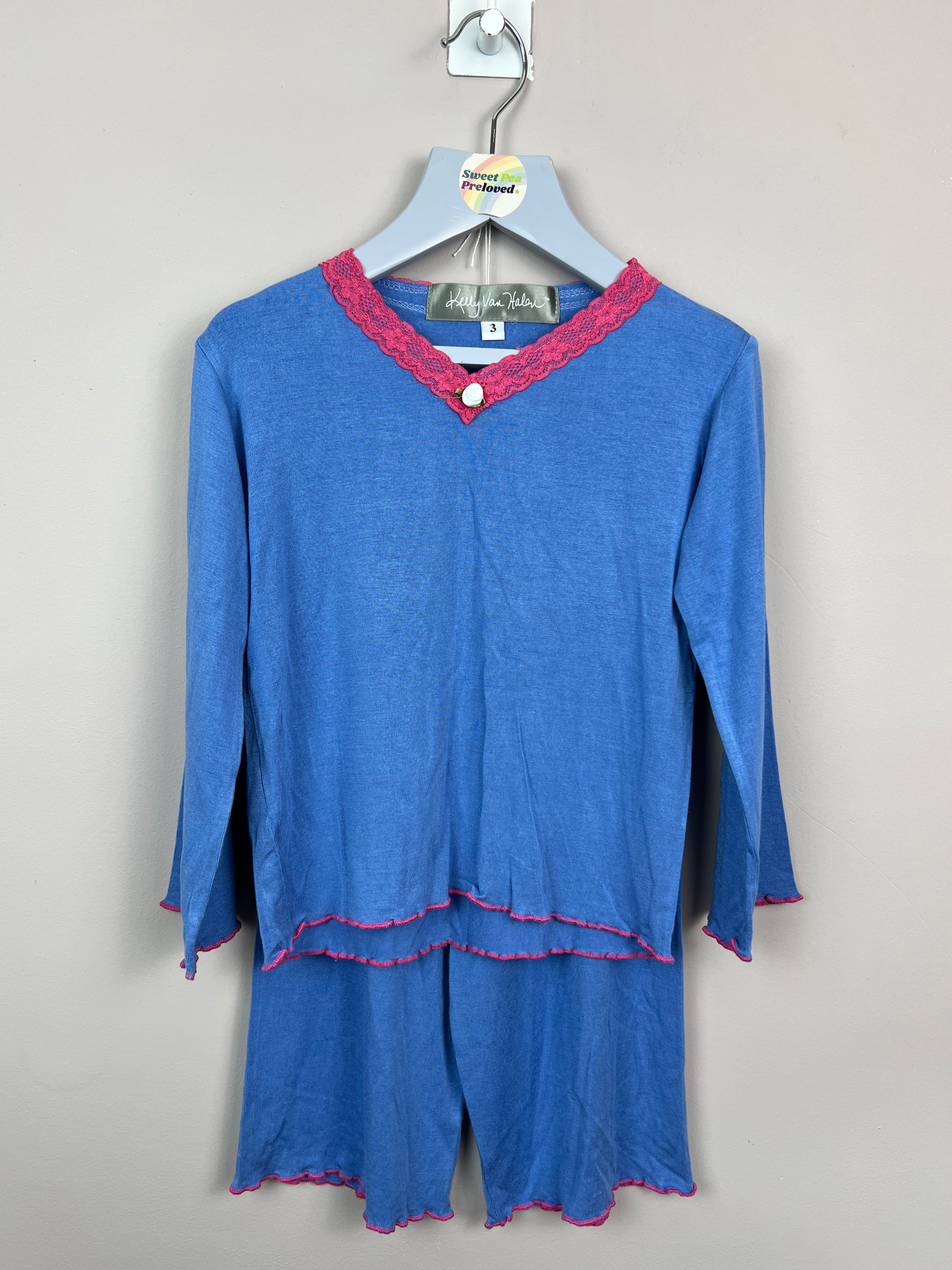 Kelly Van Halen pjs blue 3y 4y Sweet Pea Preloved Clothes