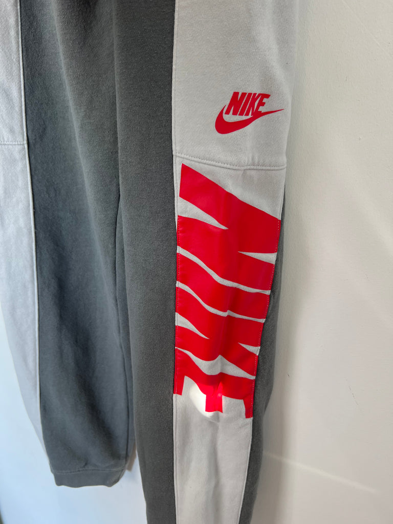 Pre loved older kids Nike grey colour block joggers - Sweet Pea Preloved Clothes
