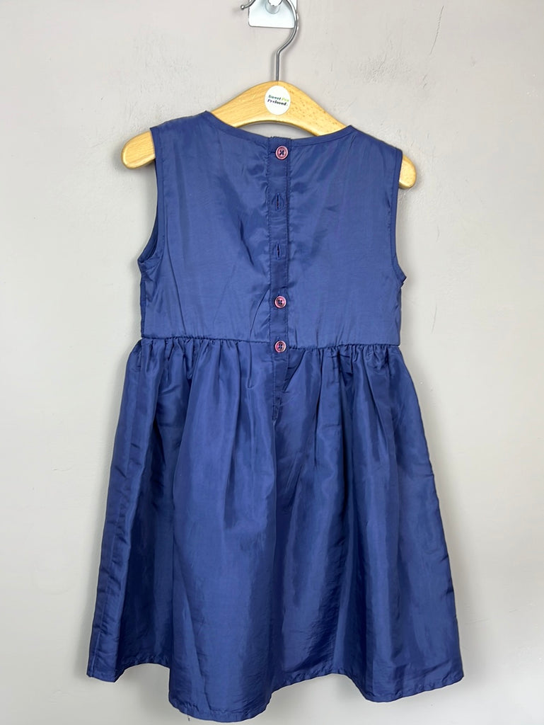 Secondhand kids Bluezoo Navy Taffeta Party Dress 4-5y