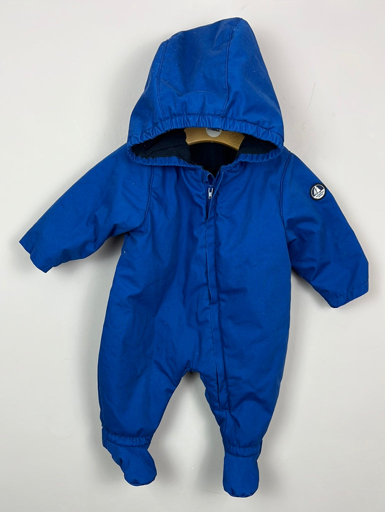 Secondhand baby Petit Bateau Blue Snowsuit 6m