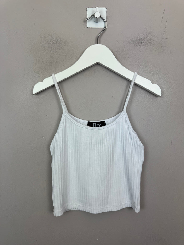 FBZ white ribbed top 8-9y Preloved kids - sweet pea preloved 