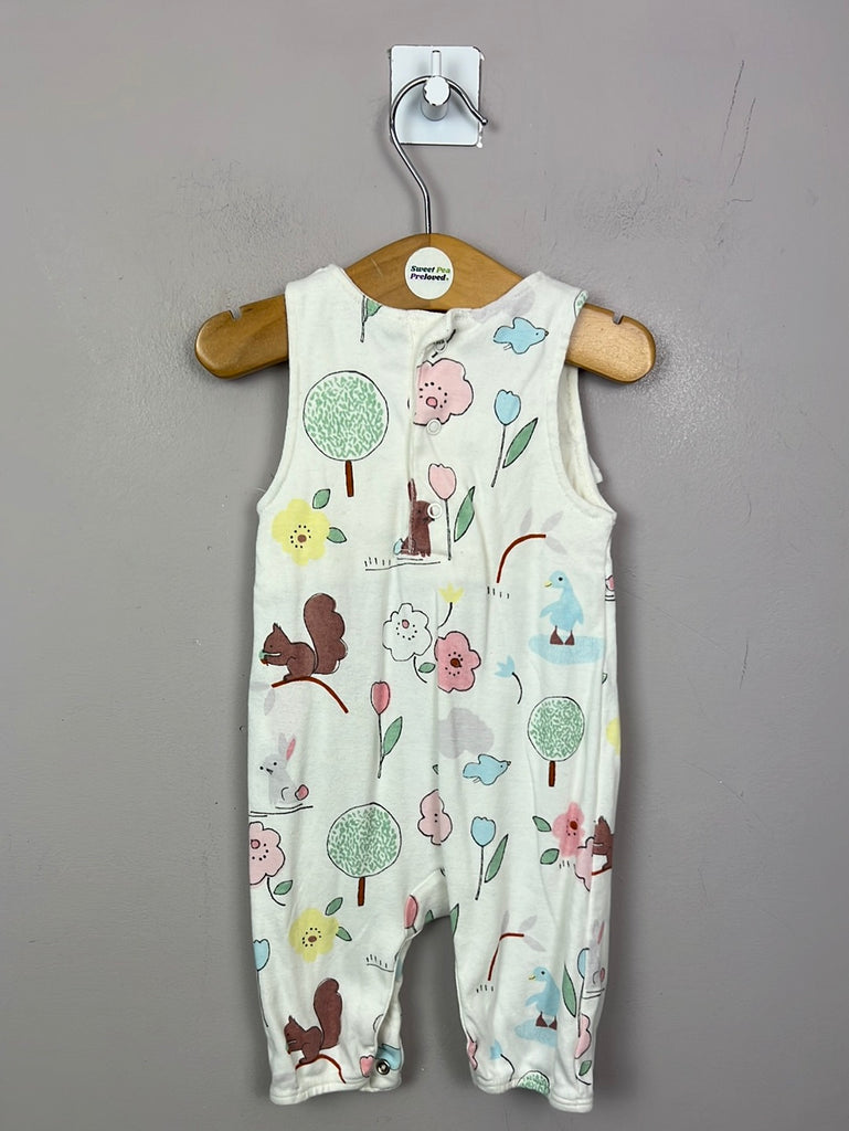 M&S Ivory park life dungarees 0-3m