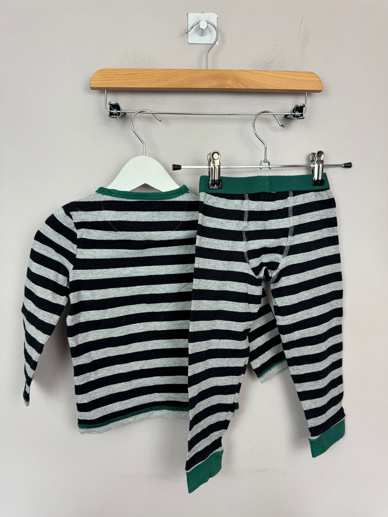 Seond hand kids M&S Grey Stripe Pjs 2-3y -Sweet Pea Preloved Clothes