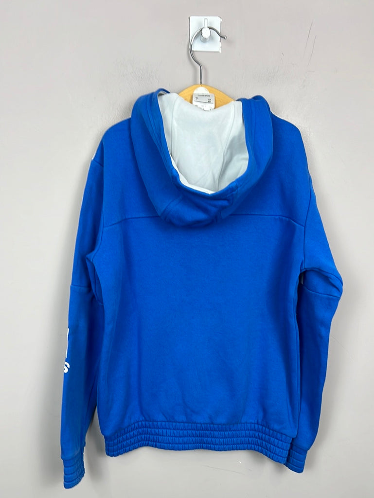Adidas blue zip up hoodie 9-10y - Sweet Pea Preloved 