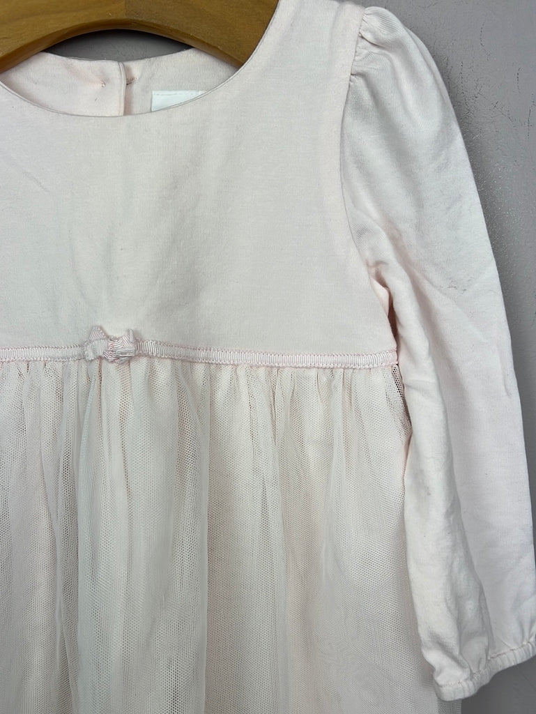 Pre Loved Baby Little White Company baby pink tulle dress 9-12m