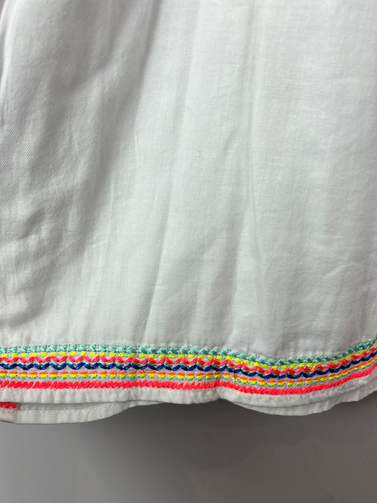 Sun UVA white neon embroidered dress 
