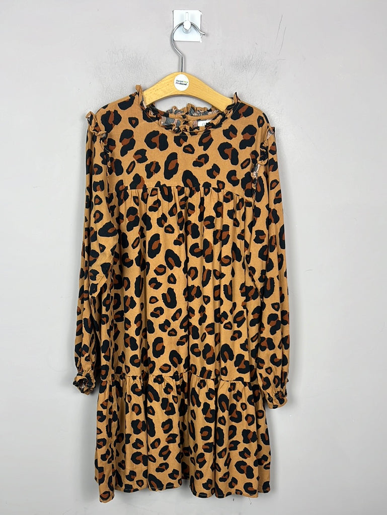 Pre Loved Girls Next leopard dress 10y
