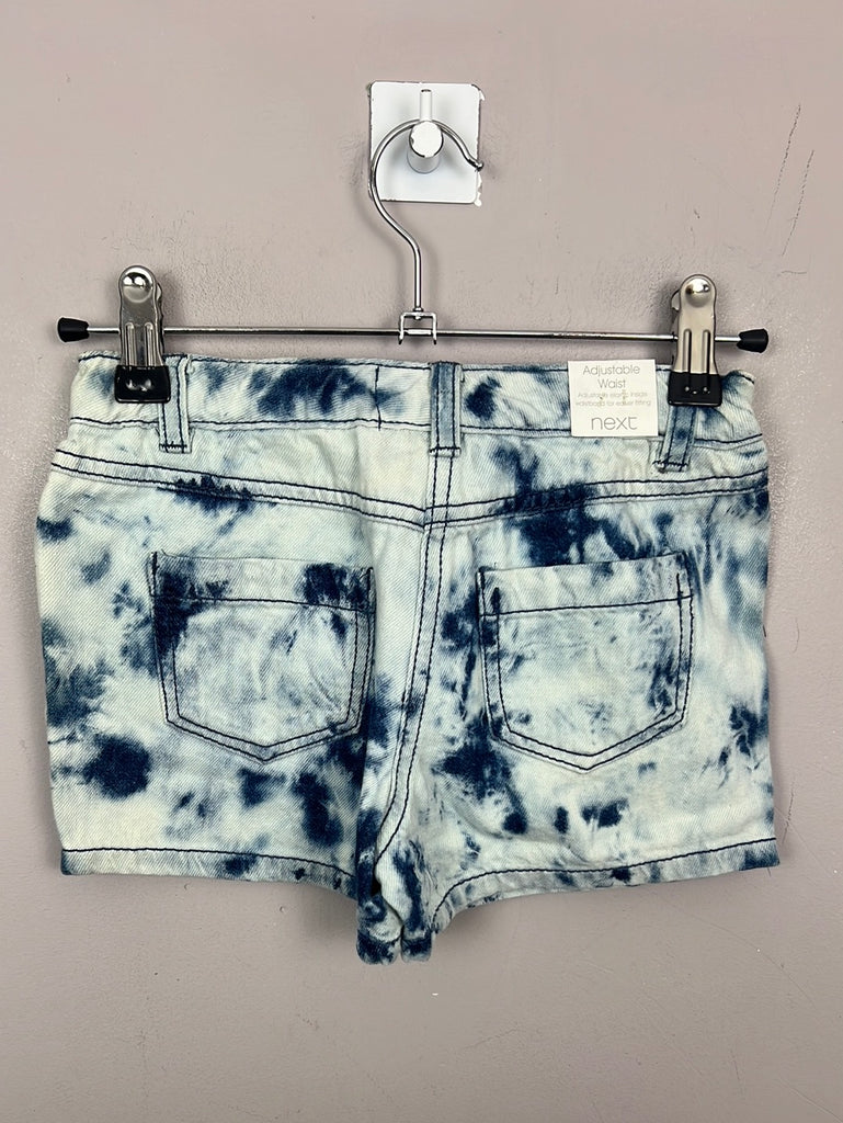 Next BNWT bleached out denim shorts 7y - back 
