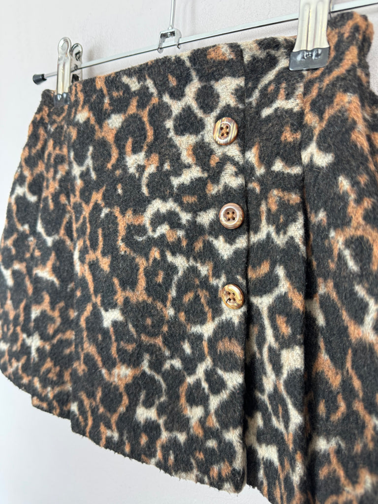 Secondhand girls Next leopard skirt 2-3y