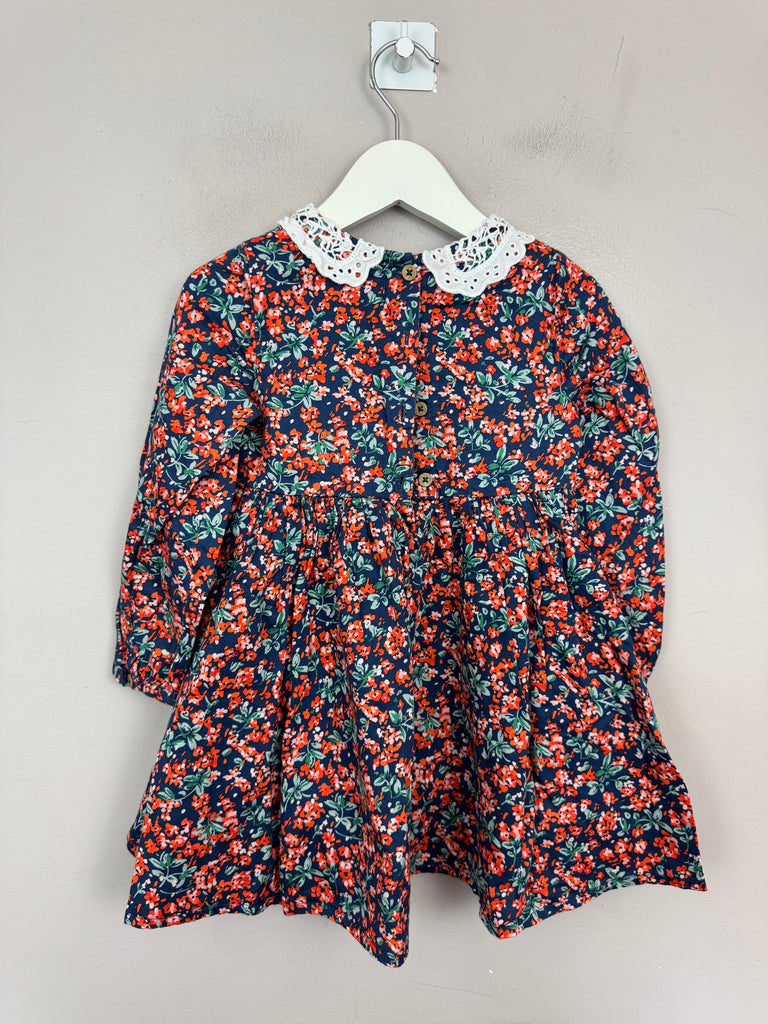 Second hand kids Next Navy Smocked Dress 2-3y -Sweet Pea Preloved Clothes 