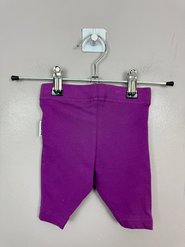 Maxomorra purple leggings - Small Baby