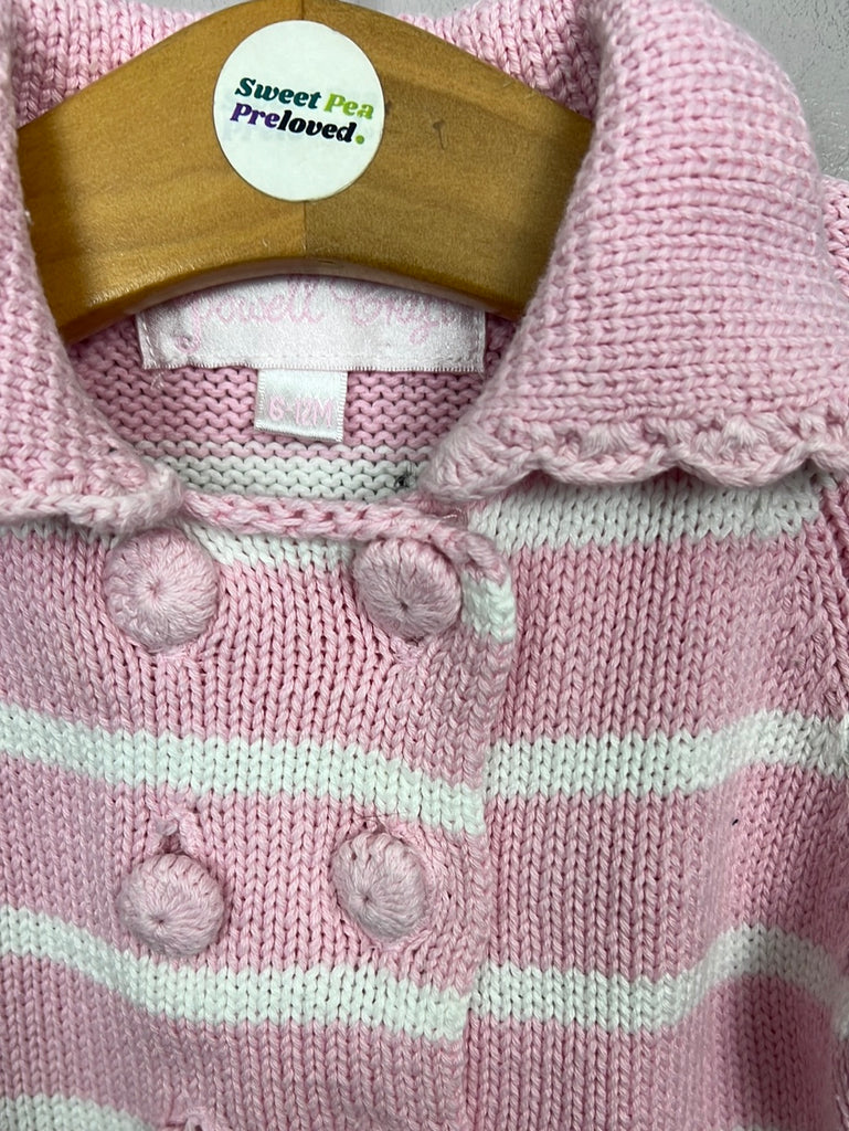 Pre loved baby Powell Craft Pink Cardigan 6-12m