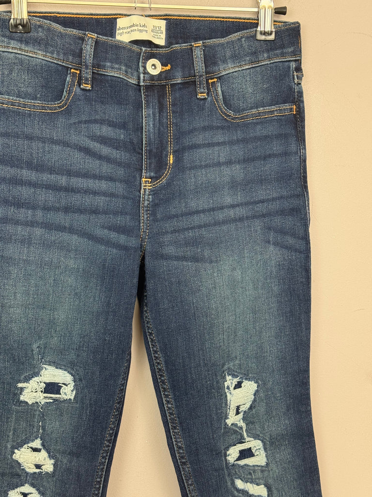 Abercrombie high rise jeans 11-12y new (dark wash) - preloved children - sweet pea preloved 
