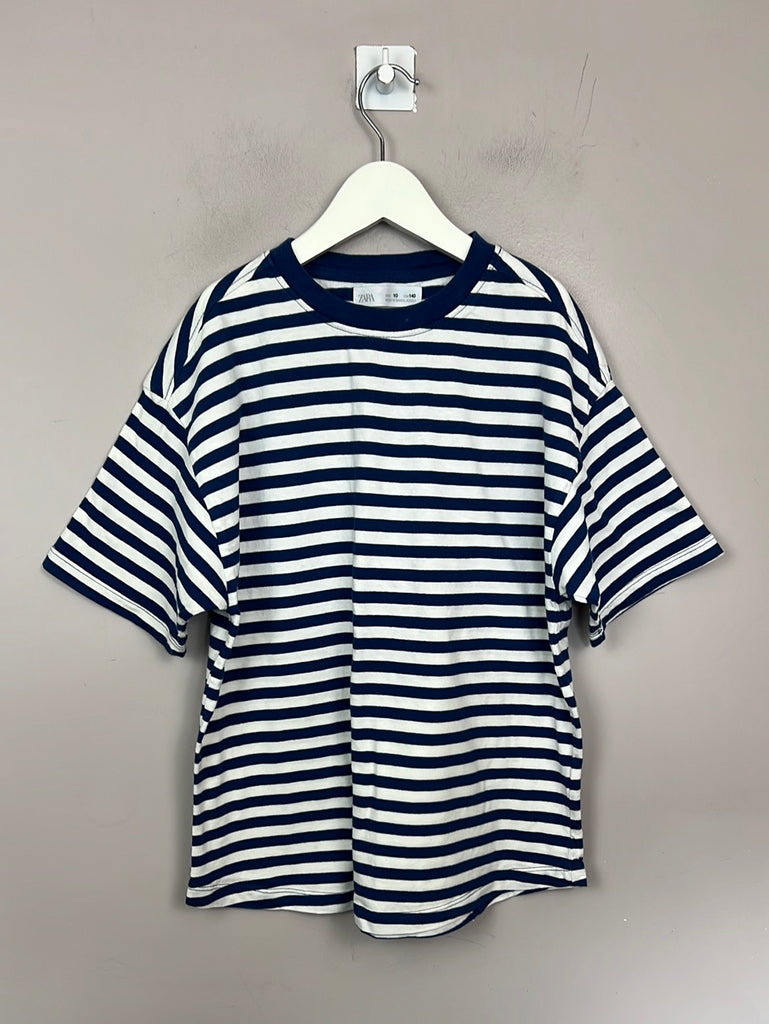 Preloved Zara Blue Stripe T-shirt 10y