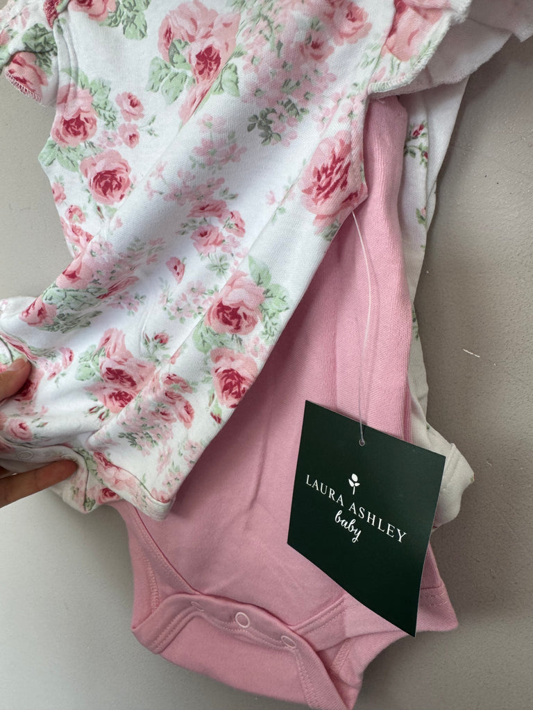 Laura Ashley Rose Bodysuits bnwt 0-3m,3-6m,6-9m pre loved baby - sweet pea preloved 