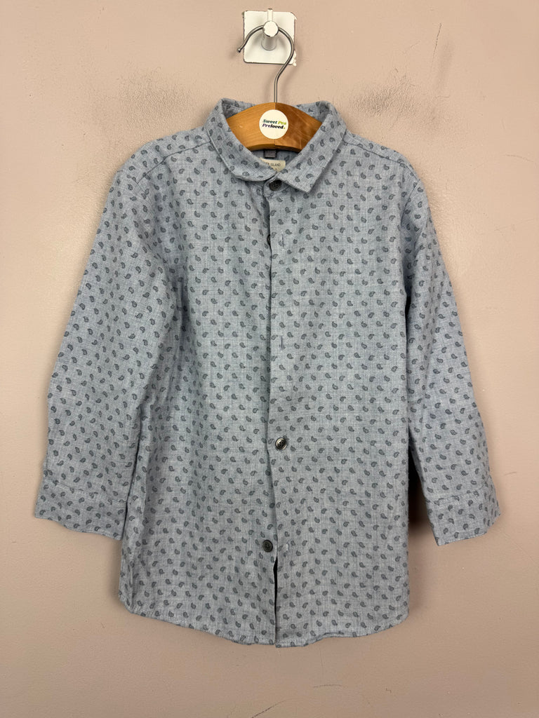 River Island Soft Blue Shirt 2-3y -sweet pea prelove clothes 