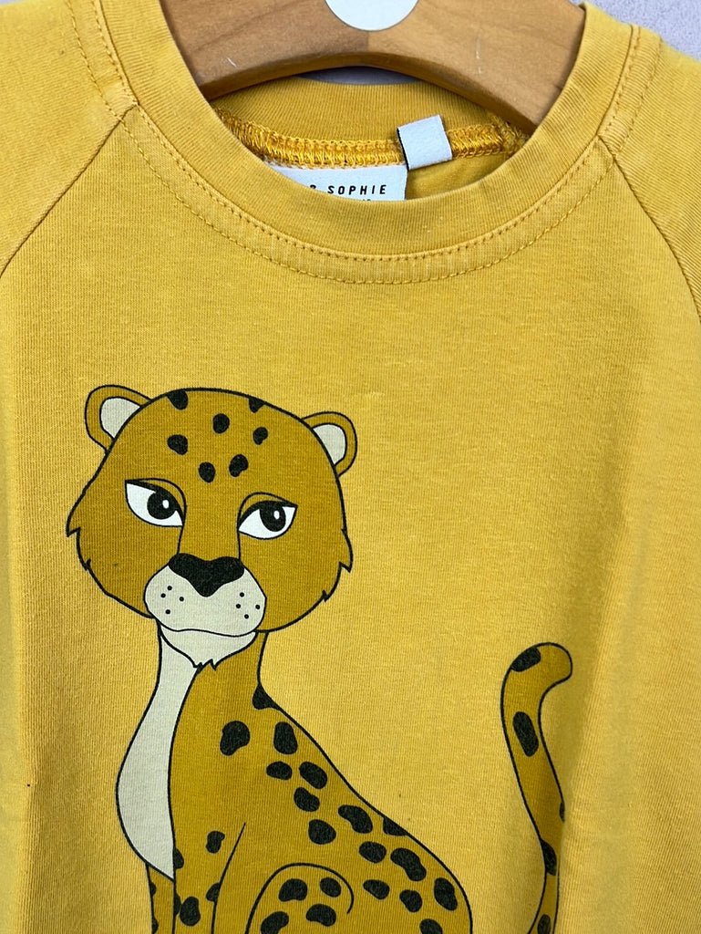 Pre Loved Kids Dear Sophie leopard t-shirt 18-24m
