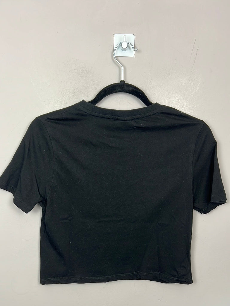 Secondhand Hype black boxy t-shirt 13y