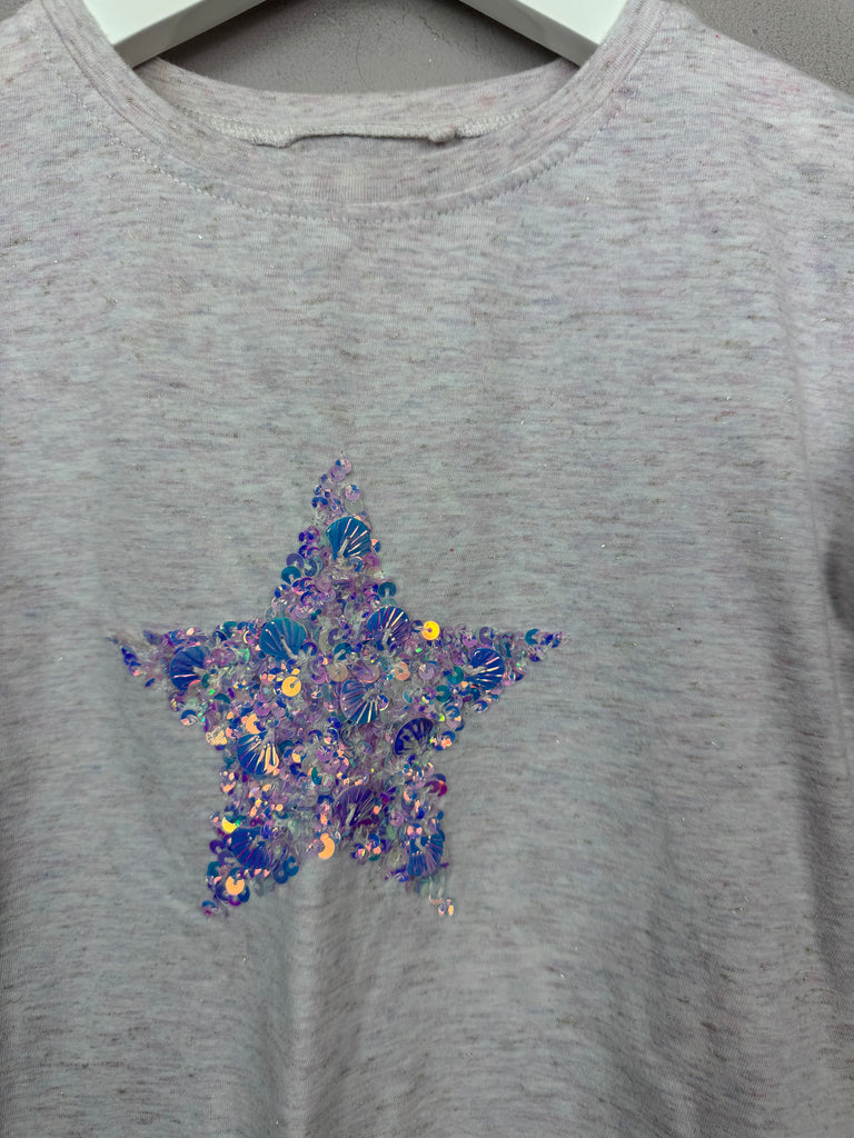 Pre Loved Girls Next sequin star t-shirt 5y