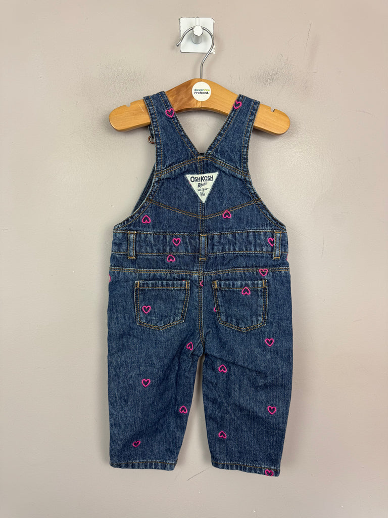 Baby Oshkosh Heart Embroidered Dungarees - For Sale