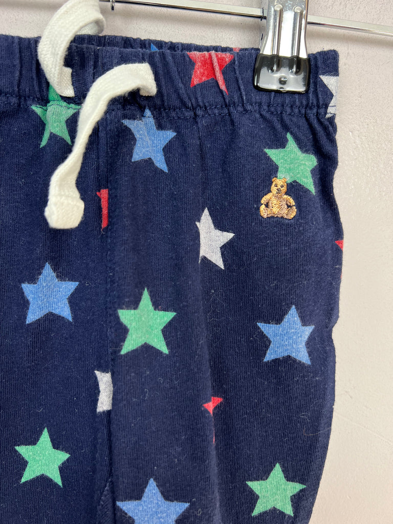 Second hand baby Gap star jersey trousers 0-3m