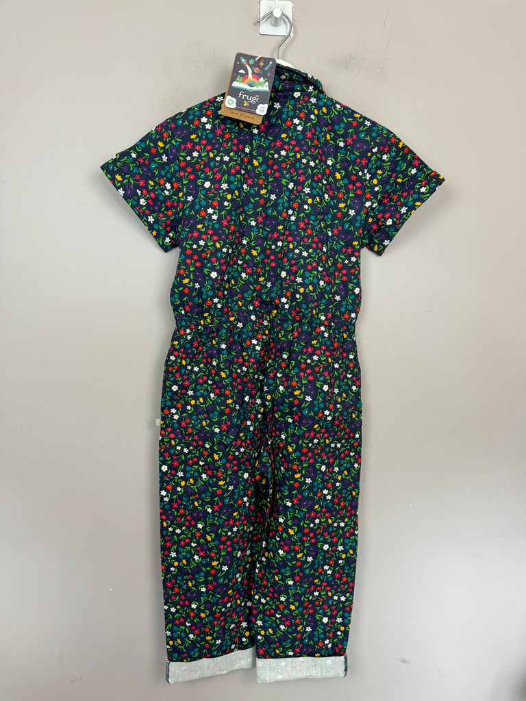 Kids Frugi Bowie Boilersuit - Wild Flowers 4-5y 