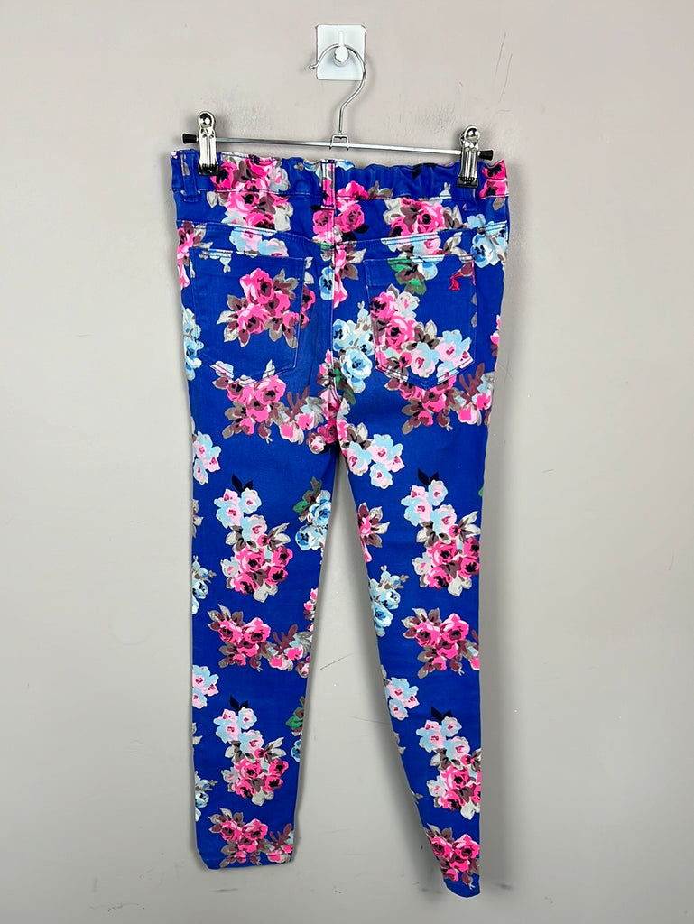Pre Loved Joules floral jeans 9-10y