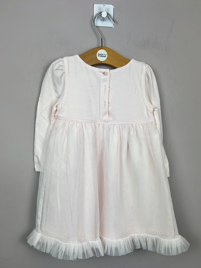 Secondhand baby Little White Company baby pink tulle dress 9-12m