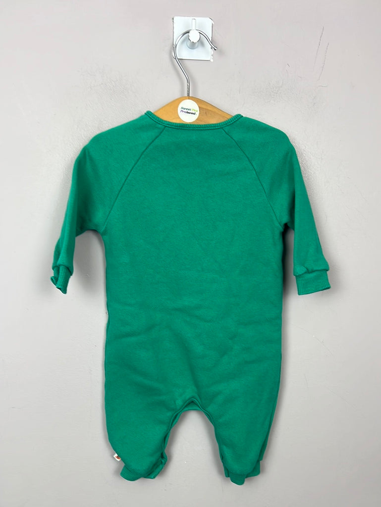 Pre loved baby Next green roarsome romper 0-3m