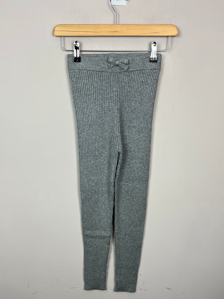 Mayoral grey knit leggings 10y NEW