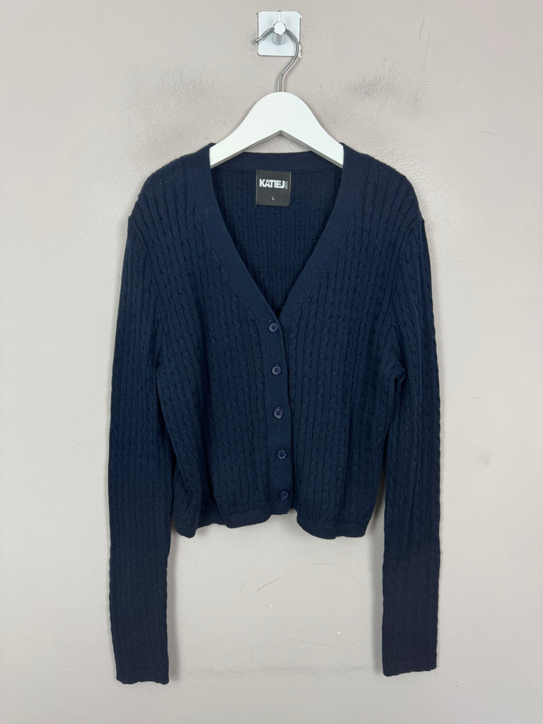 Katie J NYC Navy Cardigan 10-12y new second hand kids - sweet pea preloved 
