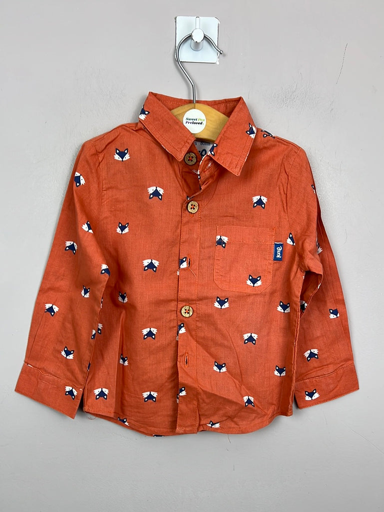 Second hand baby Kite Orange Fox Shirt 6-12m