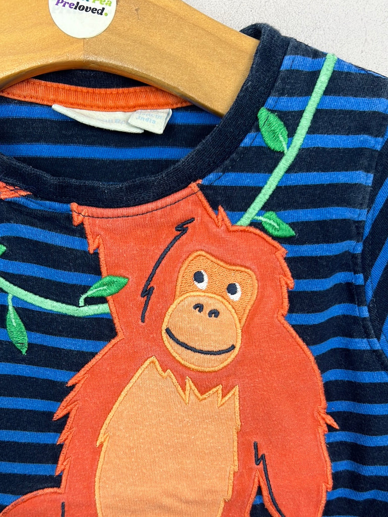 Second Hand Baby Jojo Maman Bebe Orangutan T-shirt 12-18m